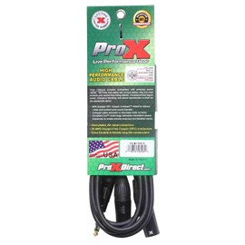 Prox XC-SYXM10 10' 1/4" TRS-M Stereo to Dual XLR3-M High Performance Y Cable