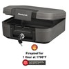 SentrySafe Dark Gray Fireproof and Waterproof Safe with Key Lock,