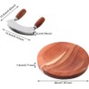 TIYOORTA MEZZALUNA KNIFE AND CUTTING BOARD – Double Blade herb