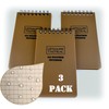 LETHALIFE All Weather Notepad 3x5, 100% Water Proof, Coyote Brown,