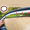 4Pcs Car Curtains Car Side Window Sunshade Curtain Magnetic Rail