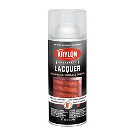Krylon K07032 7032 Lacquer Spray, 12 Oz, Aerosol Can, 20-25 Sq-Ft Coverage, Gloss, -29 Deg C, 7 Ph, Clear