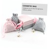 Healeved 18pcs Velour Drawstring Bag for Women Practical Fabric Cosmetic