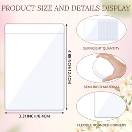 Riceshoot 15 Pcs Pocket Boutonniere Plastic Sleeve for Groom Groomsmen Wedding Boutonniere Pocket Square No Lapel Pin Required