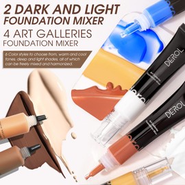 LOKFAR Dark Caramel Foundation Mixing Pigment for Adjusting Shade and Color Corrector, Blends Easily, Dark Caramel Color Corrector for Adjusted to Darken Various Foundation Tones