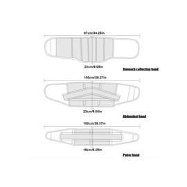 Postpartum Belly Band - Post Pregnancy Support Band,Abdominal Support Belt Post Belly Wrap Adjustable Abdominal Binder Waist/Pelvis Belt for Stomach Support & Back Relief After