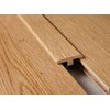 Lacquered Natural Oak Transition T Section Twin Profile, Door threshold
