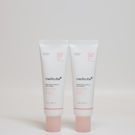 MediCube PDRN Pink Tone-Up Sunscreen Peach Tone-Up Sunscreen, 50ml, 2 Pack