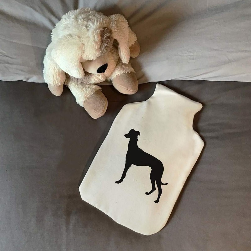 'Greyhound Silhouette' Hot Water Bottle Cover (HW00015050)