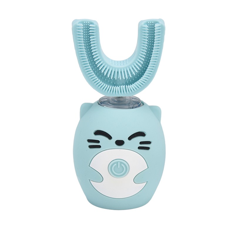 Kids Tooth Brush Cartoon Design USB Charging Food Grade Silicone