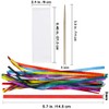 Supla 36 Sets 4 Style Magic Scratch Rainbow Bookmarks Making