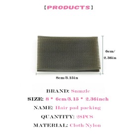 Hair pad packing 28 PCS Hair Pad Bangs patch for Men and Women accessories hair clips for styling sectioning US215