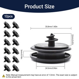 12Pcs Universal Car Floor Mats Clip Mounting Clips, Foot Mat Holder Carpet Lock Clips Anti Slip Carpet Buckle Fastening Closure Clip Universal - 3-in-1 Fixing Clip for Vehicles,Floor Mats,Panel