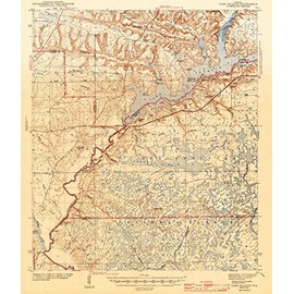 YellowMaps Lake Talquin FL topo map, 1:62500 Scale, 15 X 15 Minute, Historical, 1943, 19.7 x 16.9 in - Polypropylene