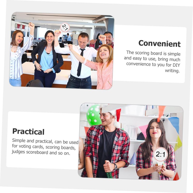 SHINEOFI 3pcs Handheld Whiteboard Dry Erase Scoreboard Mini Board Erasable