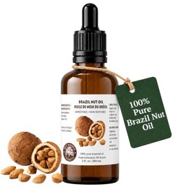 Best Nature's Cosmetics Aceite Virgen Orgánico de Nuez de Brasil - 2 oz