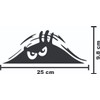 Vmingo Calcomania Ojos Mounstruo Asomandose Cajuela Universal Sticker