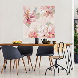 Fine Art Canvas Blushing Spring II Canvas Wall Decor by Artist Lanie Loreth for Living Room, Bedroom, Bathroom, Kitchen, Office, Bar, Dining & Guest Room - Ready to Hang - 32 in x 32 in