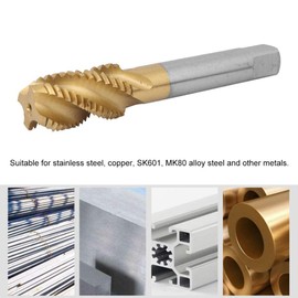 Spiral Tap, HSS Tap, Cobalt Holding Spiral Tap, M20 x 2.5 mm, for Processing Stainless Steel, Copper, Iron Alloy and Other Metals