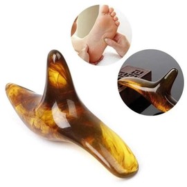 호환 1pc 삼각형 앰버 발 피트 마사지 침술 지압 Gua Sha 도구 Compatible 1pc Triangle Amber Foot Massage Acupuncture Pressure Gua Sha Tool
