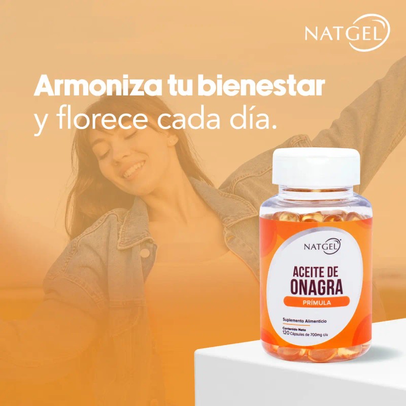 Aceite Onagra Prímula 120 Softgels 700mg Natgel