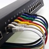 1aTTack.de 0,5m - schwarz - 5 Stück Cat7 Flachkabel Netzwerkkabel