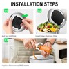 6.7 Inch Charcoal Filters for Kitchen Compost Bin, Activated Charcoal