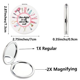 Taschenspiegel für Friseure, Geschenk für Friseure, dieser Stylist ist ein Schnitt über dem Rest, Geschenk für Friseursalon, Klappspiegel (dieser Stylist UK)