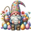 x12 Gnome Gonk Easter Glass Vinyl Decal Stickers Colour ol494