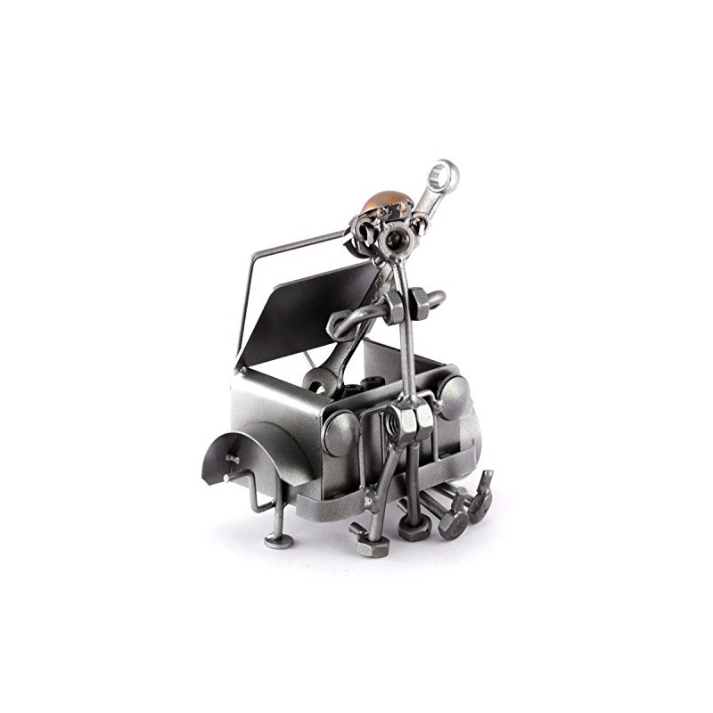 Steelman24 I Nuts and bolts sculpture Mechanic I Handmade ornaments