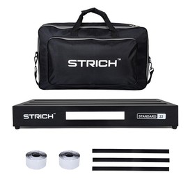 STRICH Guitar Pedal Board Aluminum Alloy 2.65lb Lightweight Effect Pedalboard 22'' x 12.5'' with Carry Bag, STANDARD 22 (Angled)