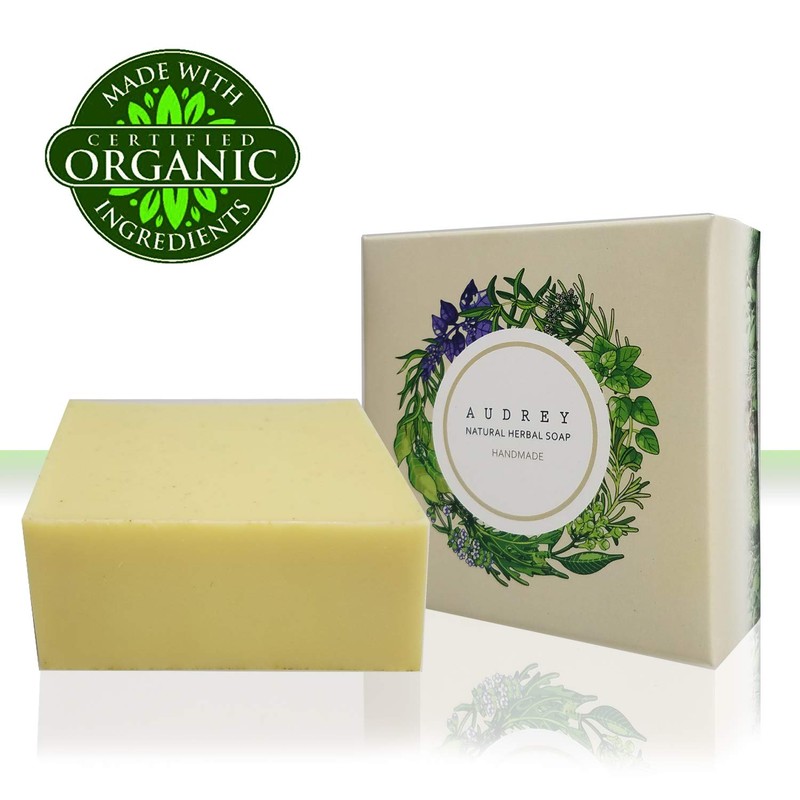 Audrey Handmade Natural Herb Bar Soap (Chrysanthemum, 2 pack)