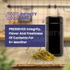 Infinity Jars 100 ml (3.3 fl oz) 3-Pack Tall Black