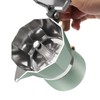 OonlyoO - Máquina de café expreso italiana de aluminio, quemador