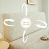 W WWEENUO Stretch Bed Headboard Covers, Jacquard Fabric Headboard Slipcover,