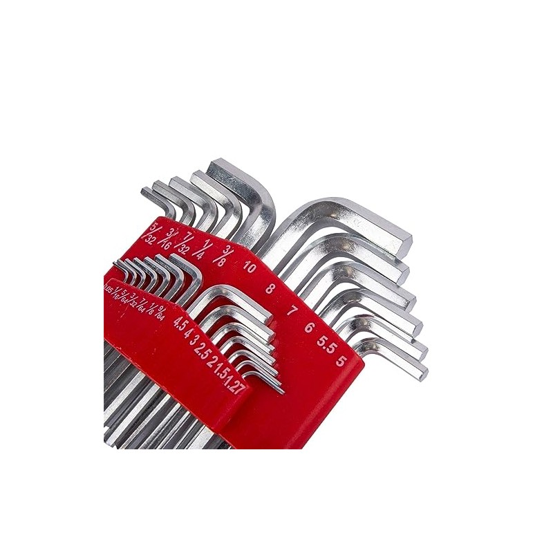 25pc Carbon Steel Hex Key Set - Assorted Metric AF