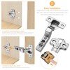 Chibery 2 PCS Inset Soft Close Hinges, Clip ON Plate