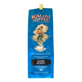 Kauai Coffee Hawaiian Dark Roast Whole Bean Coffee