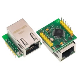 USR-ES1 W5500 Ethernet Network Module SPI to LAN TCP IP STM32 Interface, Ethernet Converter TCP/IP Mod Compatible WIZ820Io Interface 3.3V 5V Pack of 2