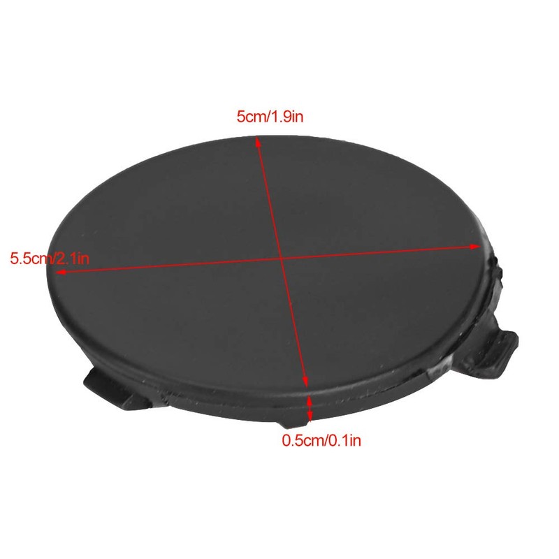 Akozon Towing Hook Eye Cover of Front Bumper Trailer Fits