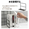 2pcs Bookends Bookshelf Iron Multi-functional Simple Reading Book Storage Book