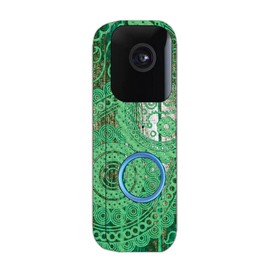 MightySkins Carbon Fiber Skin Compatible with Blink Video Doorbell - Vintage Paisley | Protective, Durable Textured Carbon Fiber Finish | Easy to Apply and Change Styles | Made in The USA