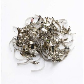 1Set Professional Hardware Kits Accessories Metal L Shaped Angle Bracket Flat Plate Fastener Metal Picture Photo Frame Corner Gasket Hanging Hangers Hooks Spring Clips for Home Decoration Painting