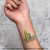 Azeeda 4 x 'Surf Man' Temporäre Tattoos - Wasserfest, Hautfreundlich