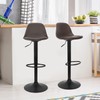Counter Height Bar Stools Set of 2 Barstools Adjustable Swivel
