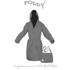 tex family Poddy Microfibre Technical Bathrobe, gray