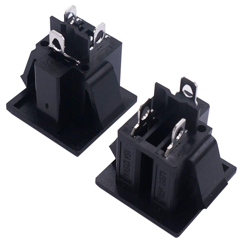 weideer 3Pcs 3 Pins US Power Socket Plug Panel AC