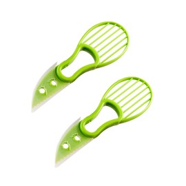 Avocado Slicer Tool 2 Pcs - Small Avocado Cutter Tool - Plastic Avocado Peeler - Avocado Knife for Сhopping, 6.9 Inches