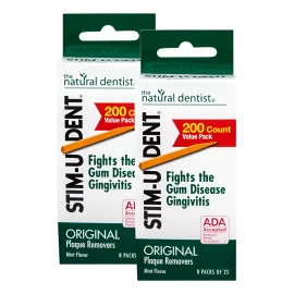 Stim-u-dent Removedores De Placa, Paquete Económico, Menta,