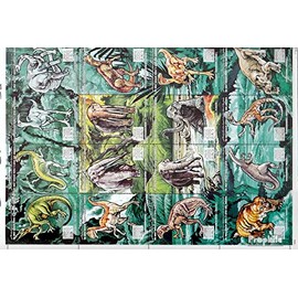 Libya 2225-2240 ZD-archery (complete.issue.) 1995 Prehistoric Animals (Stamps for collectors) Amphibians / reptiles / dinosaurs